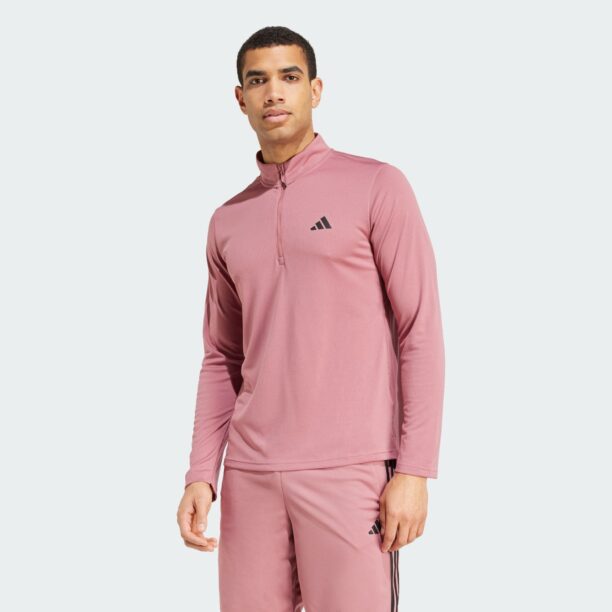 ADIDAS PERFORMANCE Tricou funcțional 'Essentials'  roșu pastel / negru