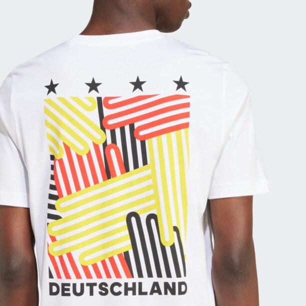 ADIDAS PERFORMANCE Tricou funcțional 'Germany Football Fan'  galben citron / roșu deschis / negru / alb preţ