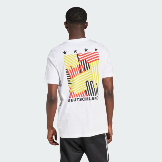 Cumpăra ADIDAS PERFORMANCE Tricou funcțional 'Germany Football Fan'  galben citron / roșu deschis / negru / alb