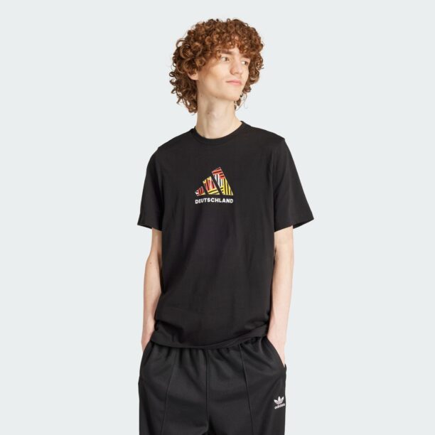 ADIDAS PERFORMANCE Tricou funcțional 'Germany Football Fan'  galben / roșu deschis / negru / alb