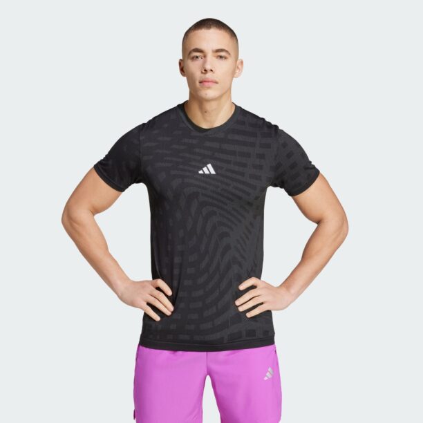 ADIDAS PERFORMANCE Tricou funcțional 'Gym+'  gri / negru / alb preţ