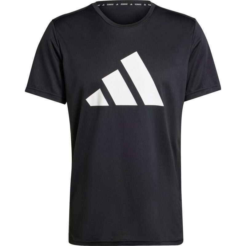 ADIDAS PERFORMANCE Tricou funcțional 'Run it'  negru / alb