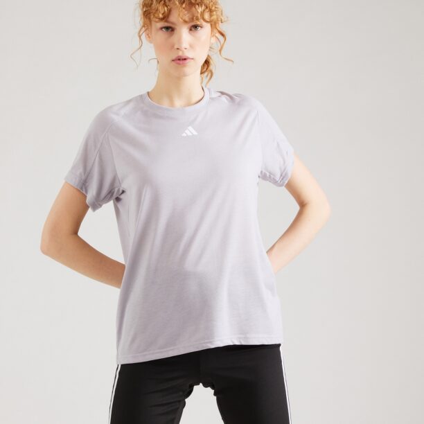 ADIDAS PERFORMANCE Tricou funcțional 'Train Essentials'  gri deschis / alb