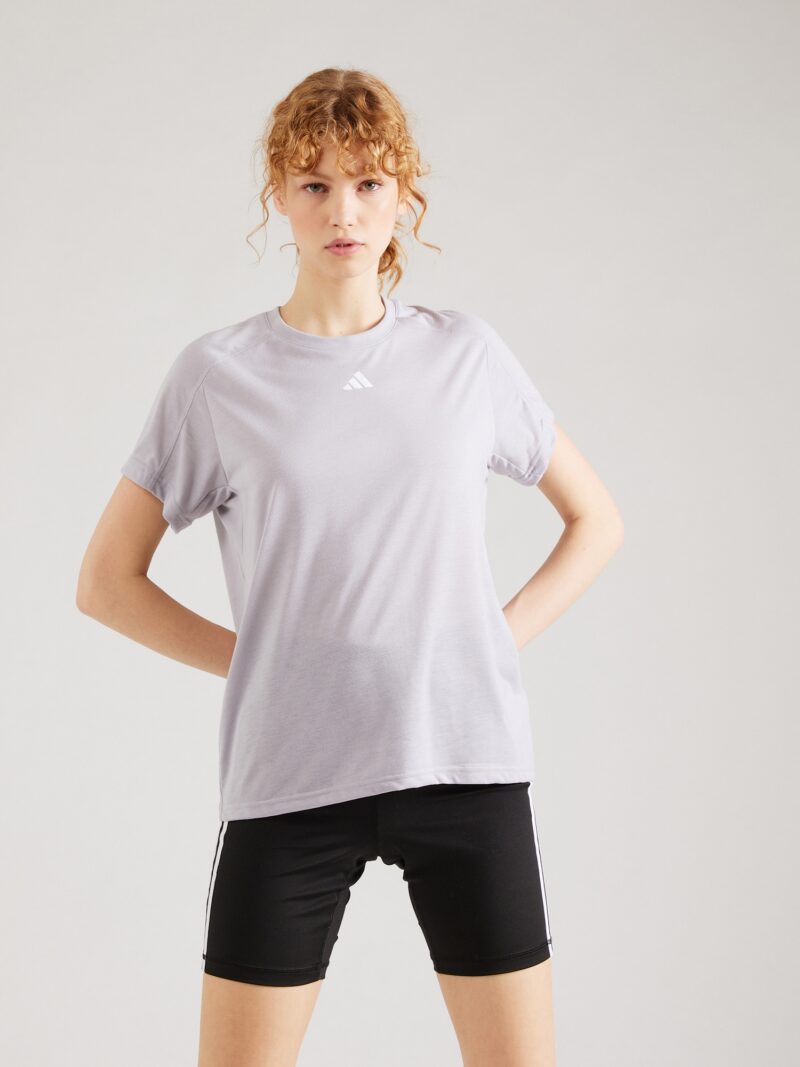 ADIDAS PERFORMANCE Tricou funcțional 'Train Essentials'  gri deschis / alb