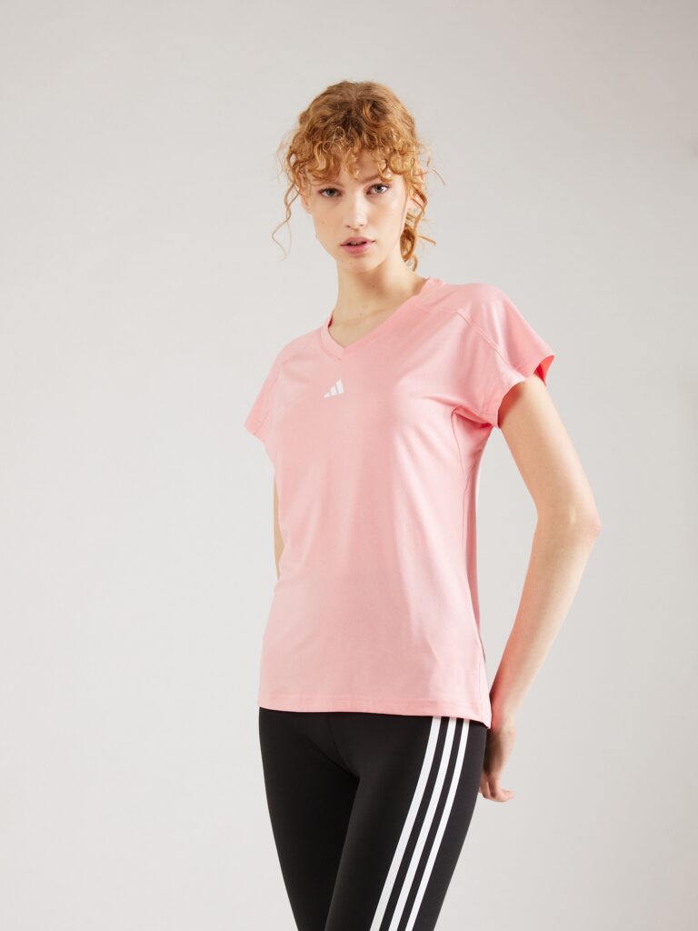 ADIDAS PERFORMANCE Tricou funcțional 'Train Essentials'  roz deschis / alb