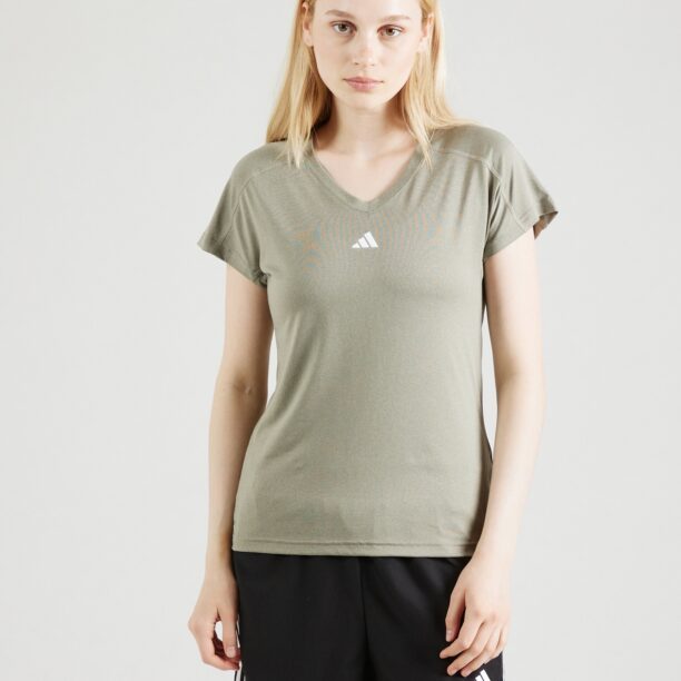 ADIDAS PERFORMANCE Tricou funcțional 'Train Essentials'  verde / alb