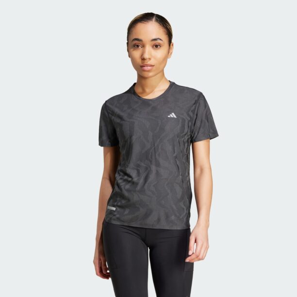 ADIDAS PERFORMANCE Tricou funcțional 'Ultimate'  gri / negru / alb