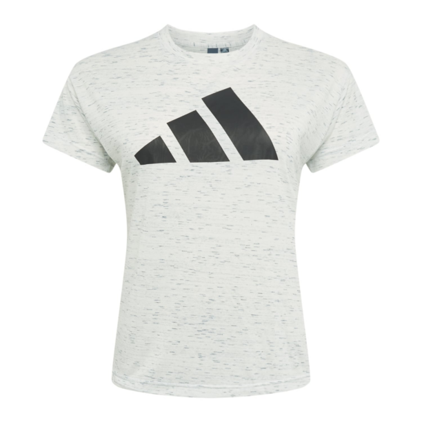 ADIDAS PERFORMANCE Tricou funcțional 'Winners 2.0'  negru / alb amestacat