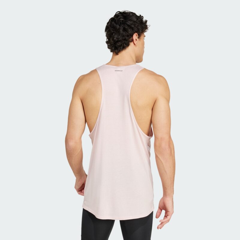 Cumpăra ADIDAS PERFORMANCE Tricou funcțional 'Workout Stringer'  roz pastel / negru