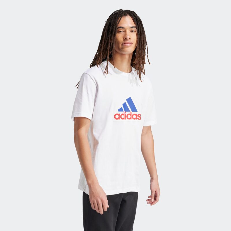 ADIDAS PERFORMANCE Tricou funcțional  albastru / roșu / alb