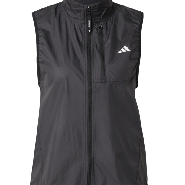 ADIDAS PERFORMANCE Vestă sport 'Own the Run'  negru / alb