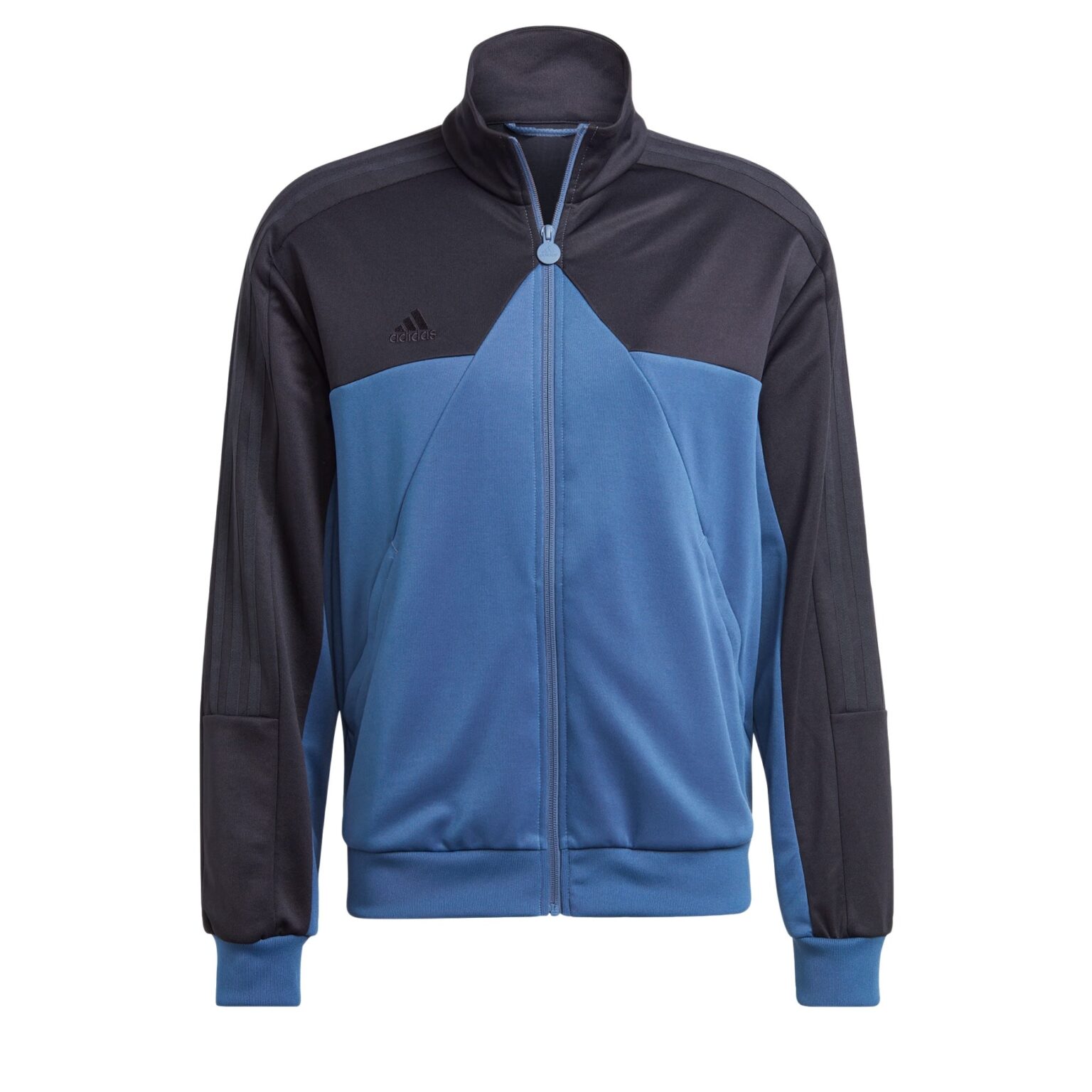 ADIDAS SPORTSWEAR Bluză cu fermoar sport 'Tiro'  albastru / negru
