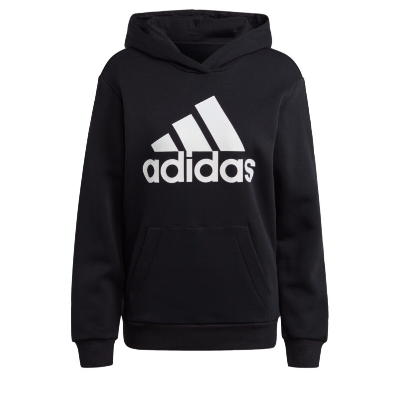 ADIDAS SPORTSWEAR Bluză de molton 'Essentials'  negru / alb