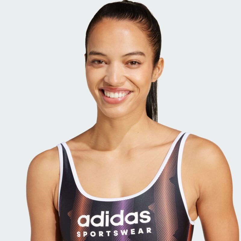 Cumpăra ADIDAS SPORTSWEAR Costum de baie sport 'Tiro'  lila / portocaliu / negru / alb