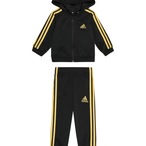 ADIDAS SPORTSWEAR Costum de trening 'Essentials Shiny'  galben / negru