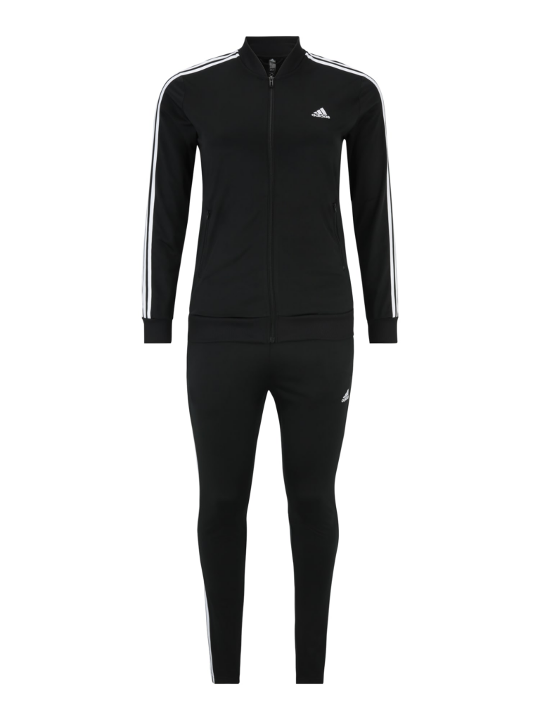 ADIDAS SPORTSWEAR Costum de trening 'Essentials'  negru / alb