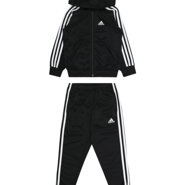 ADIDAS SPORTSWEAR Costum de trening 'Essentials'  negru / alb