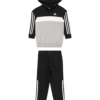 ADIDAS SPORTSWEAR Costum de trening 'Tiberio'  gri amestecat / negru / alb