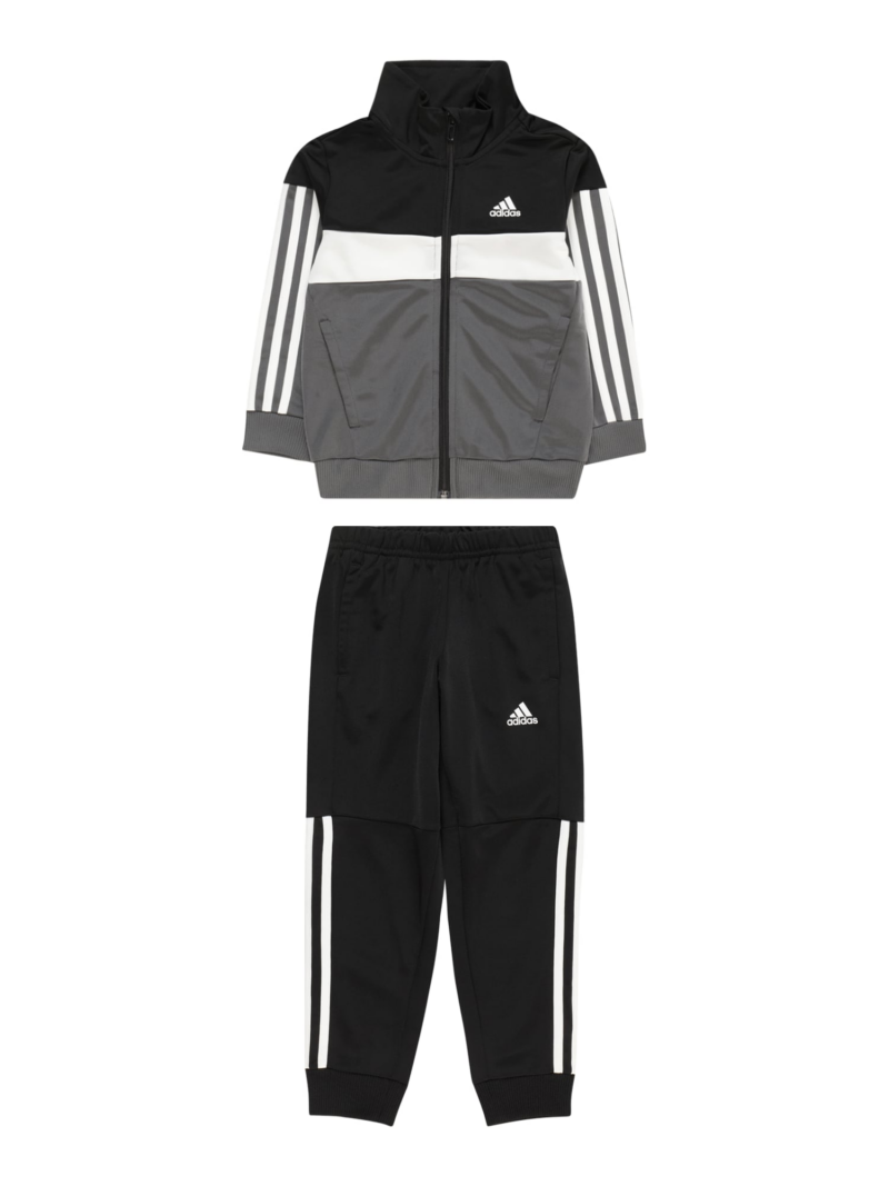 ADIDAS SPORTSWEAR Costum de trening 'Tiberio'  gri închis / negru / alb