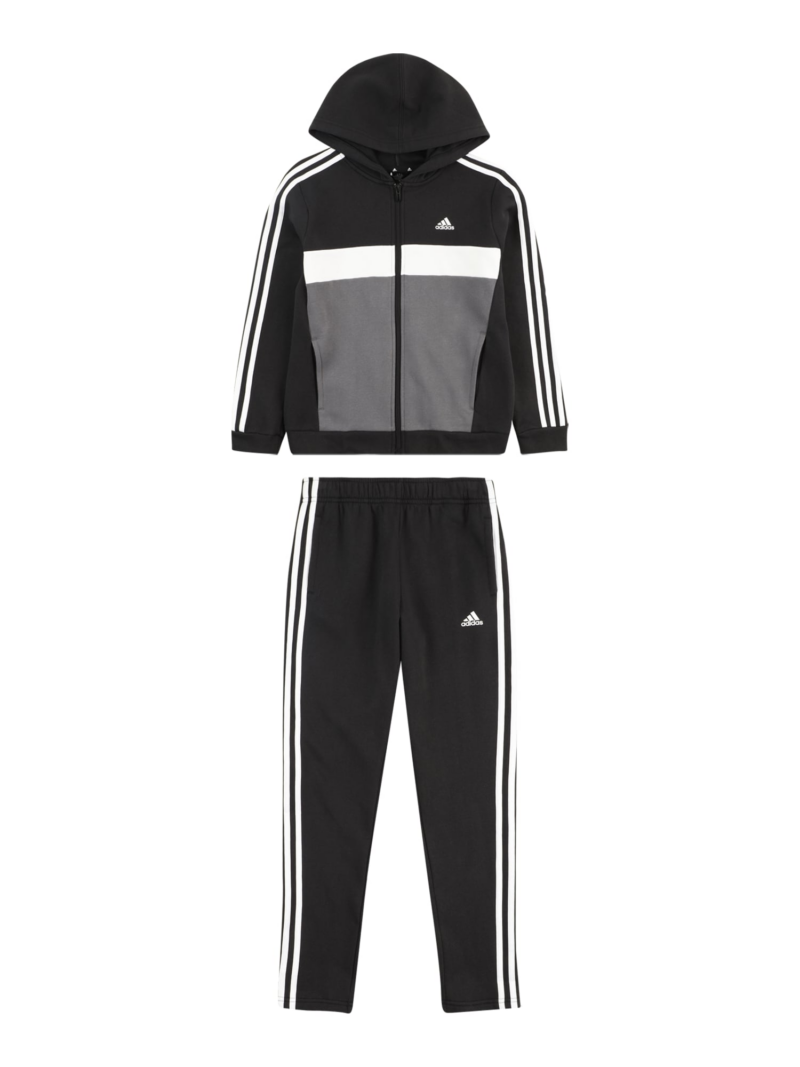 ADIDAS SPORTSWEAR Costum de trening 'Tiberio'  gri / negru / alb