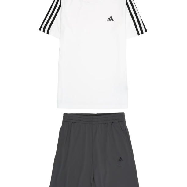 ADIDAS SPORTSWEAR Costum de trening 'Train Essentials Aeroready 3-Stripes -Fit '  negru / alb