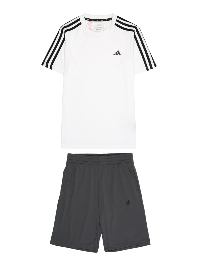 ADIDAS SPORTSWEAR Costum de trening 'Train Essentials Aeroready 3-Stripes -Fit '  negru / alb