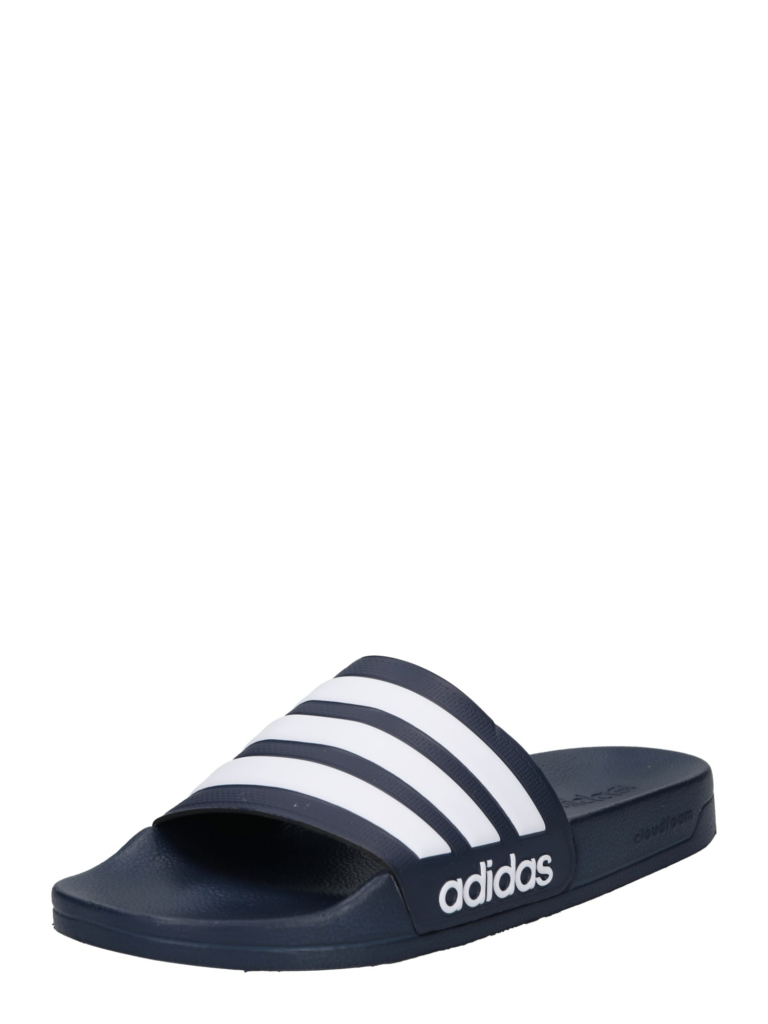 ADIDAS SPORTSWEAR Flip-flops 'Adilette Shower'  albastru închis / alb