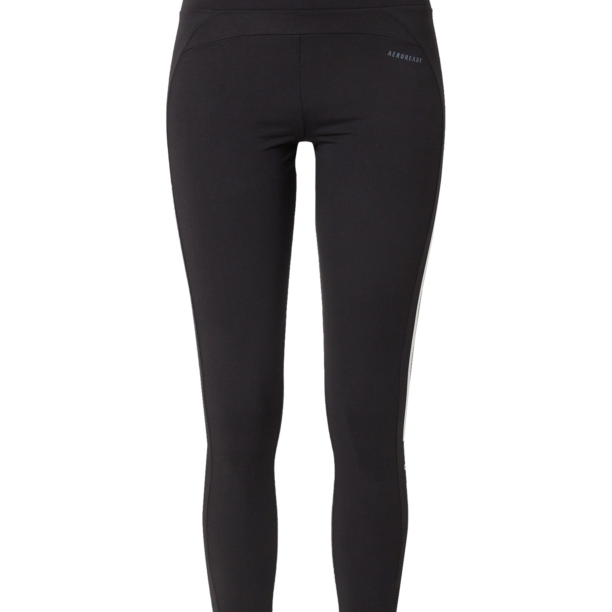 ADIDAS SPORTSWEAR Pantaloni sport 'Aeroready Designed To Move -Touch'  negru / alb