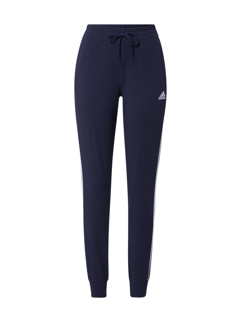 ADIDAS SPORTSWEAR Pantaloni sport 'Essentials'  bleumarin / alb