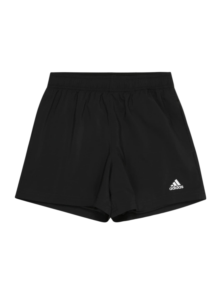 ADIDAS SPORTSWEAR Pantaloni sport 'Essentials'  negru / alb