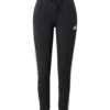 ADIDAS SPORTSWEAR Pantaloni sport 'Essentials'  negru / alb