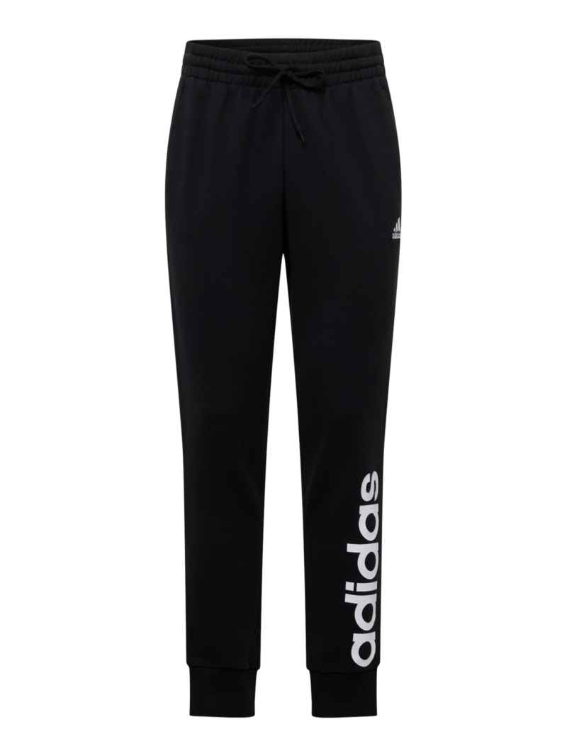 ADIDAS SPORTSWEAR Pantaloni sport 'Essentials'  negru / alb