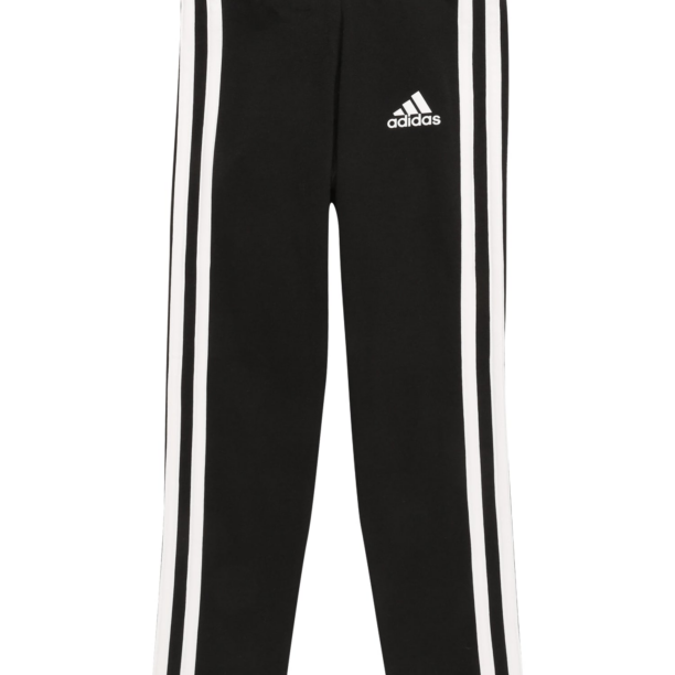 ADIDAS SPORTSWEAR Pantaloni sport 'Essentials'  negru / alb