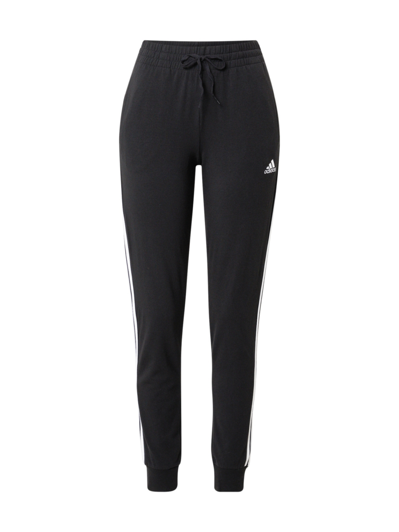 ADIDAS SPORTSWEAR Pantaloni sport 'Essentials'  negru / alb