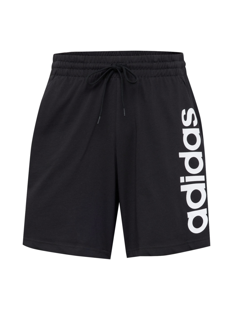 ADIDAS SPORTSWEAR Pantaloni sport 'Essentials'  negru / alb murdar