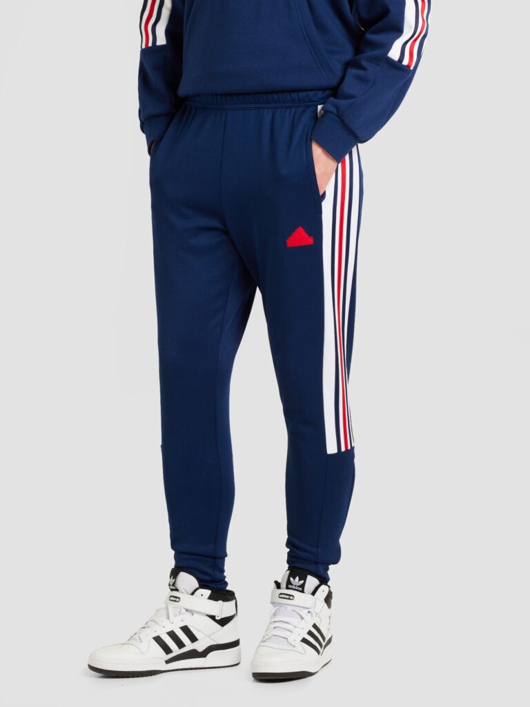 ADIDAS SPORTSWEAR Pantaloni sport 'House Of Tiro Nations Pack'  albastru / roșu / alb