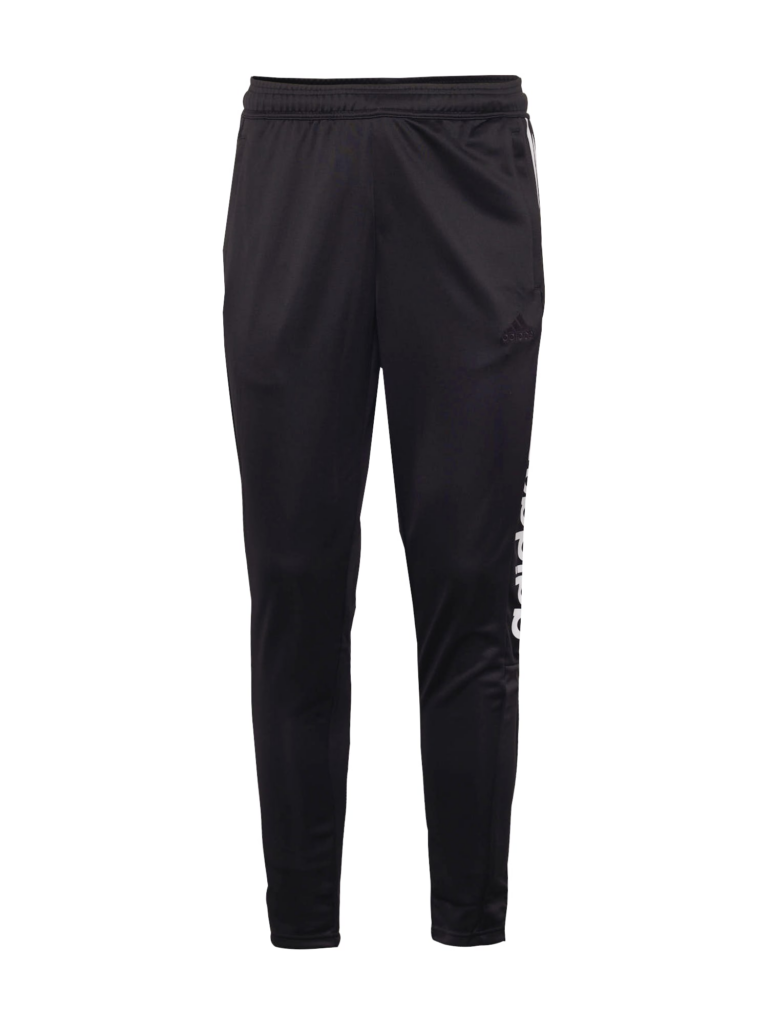 ADIDAS SPORTSWEAR Pantaloni sport 'Tiro Wordmark'  negru / alb