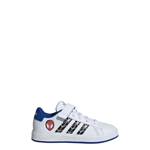 ADIDAS SPORTSWEAR Pantofi sport 'Marvel's Spider Grand Court'  albastru / negru / alb