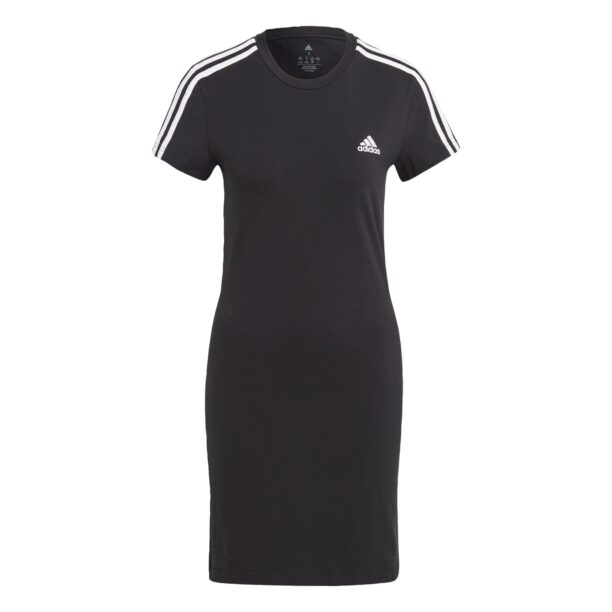 ADIDAS SPORTSWEAR Rochie sport 'Essentials 3-Stripes'  negru / alb