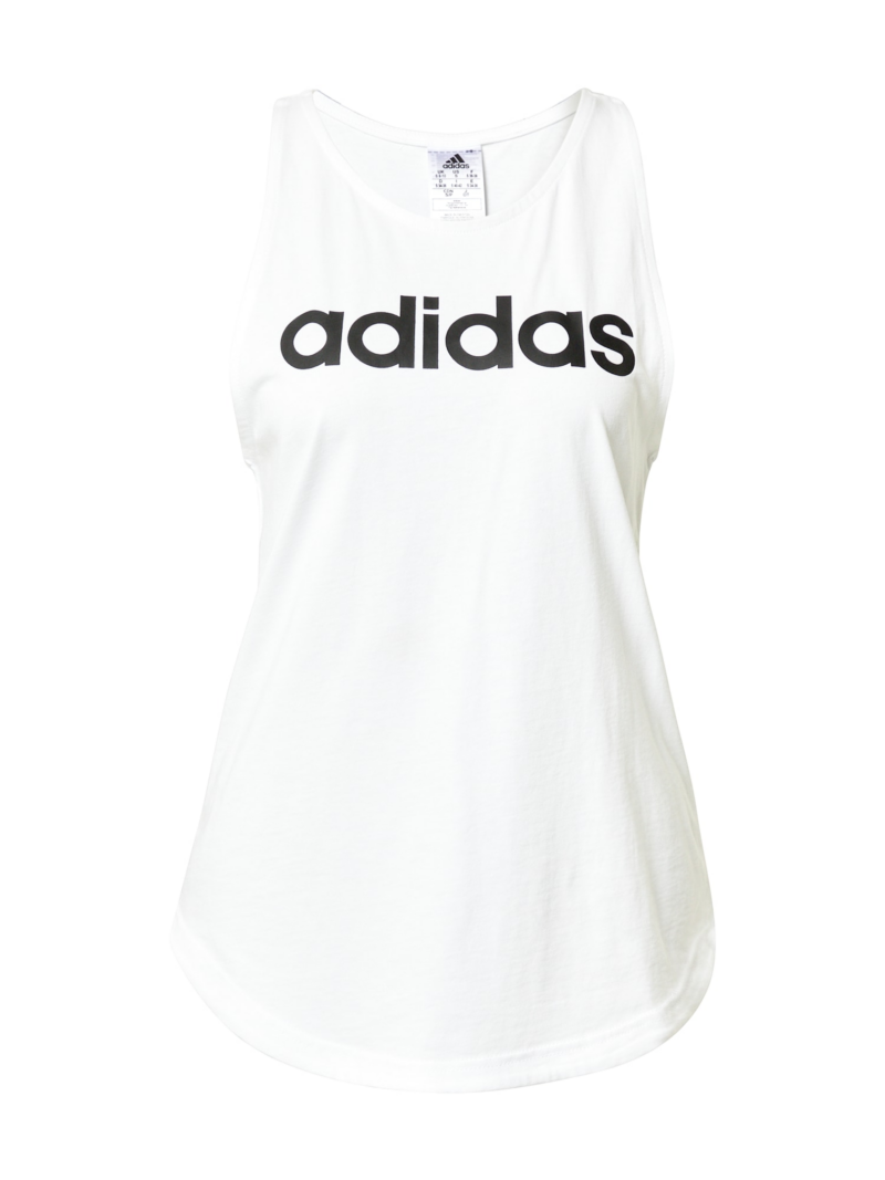 ADIDAS SPORTSWEAR Sport top 'Essentials'  negru / alb