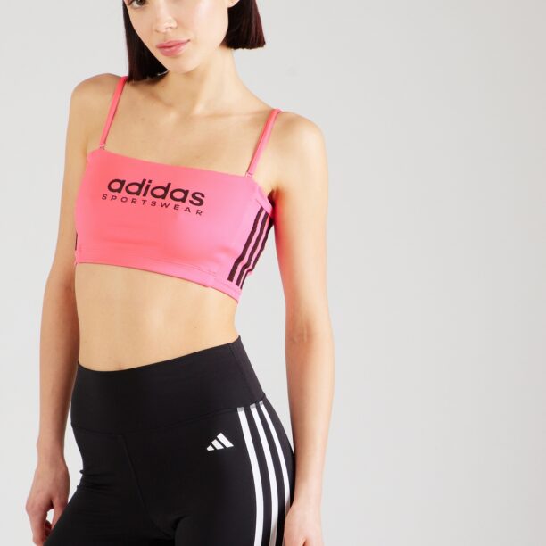 ADIDAS SPORTSWEAR Sport top 'TIRO Q2'  roz / negru