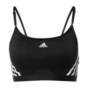 ADIDAS SPORTSWEAR Sutien sport 'Aeroreact Light-Support 3-Stripes'  negru / alb