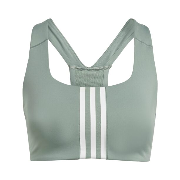 ADIDAS SPORTSWEAR Sutien sport 'Powerimpact'  verde mentă / alb