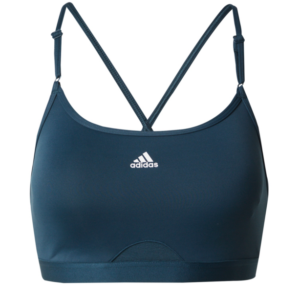 ADIDAS SPORTSWEAR Sutien sport  albastru închis / alb