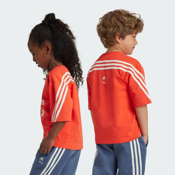 ADIDAS SPORTSWEAR Tricou funcțional 'Disney Mickey Mouse'  albastru închis / roșu orange / negru / alb preţ