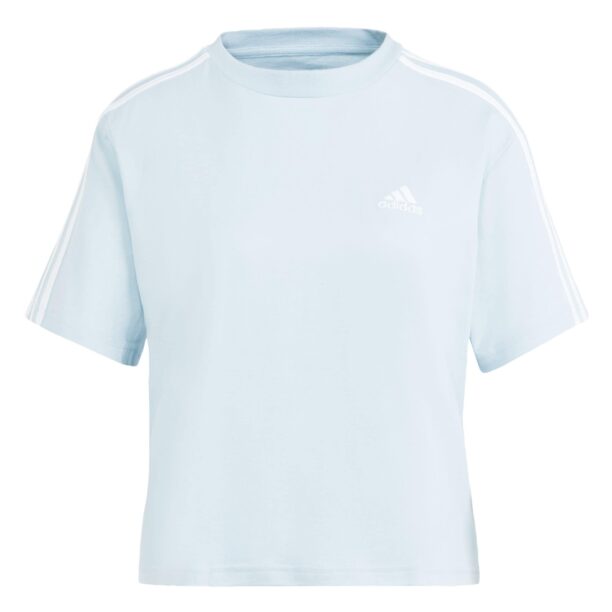 ADIDAS SPORTSWEAR Tricou funcțional 'Essentials 3-Stripes'  albastru deschis / alb