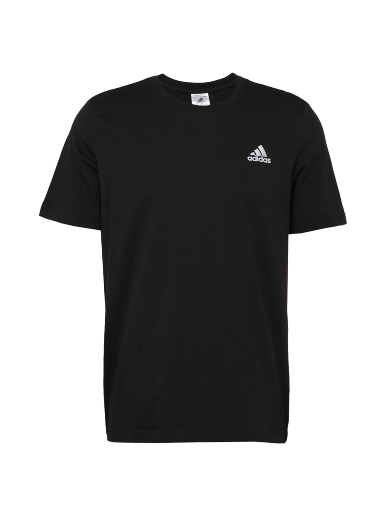 ADIDAS SPORTSWEAR Tricou funcțional 'Essentials'  negru / alb