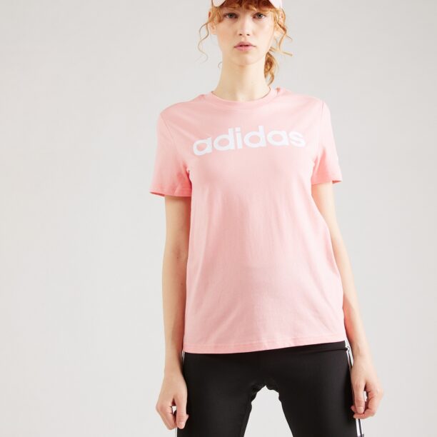 ADIDAS SPORTSWEAR Tricou funcțional 'Essentials'  rosé / alb