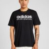 ADIDAS SPORTSWEAR Tricou  negru / alb