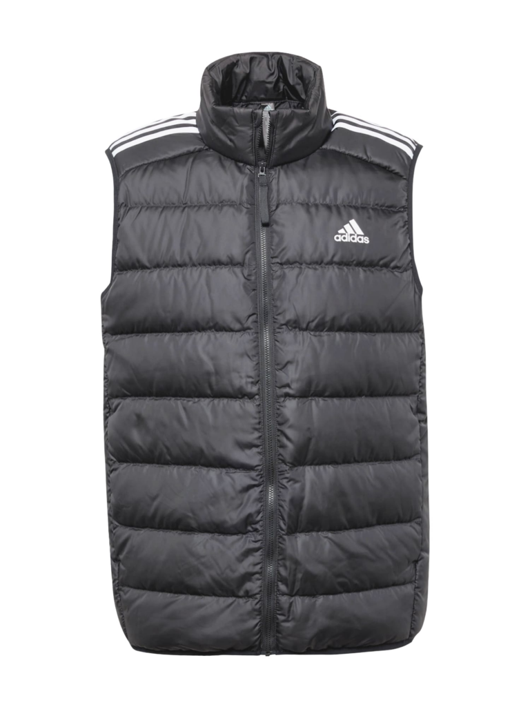 ADIDAS SPORTSWEAR Vestă sport 'Essentials'  negru / alb